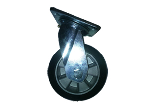 Большегрузные колеса на эластичной черной резине