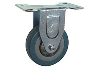 Колесная опора полиуретановоя глухое на тележку с литой площадкой